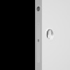 Sliding door lock WC -white