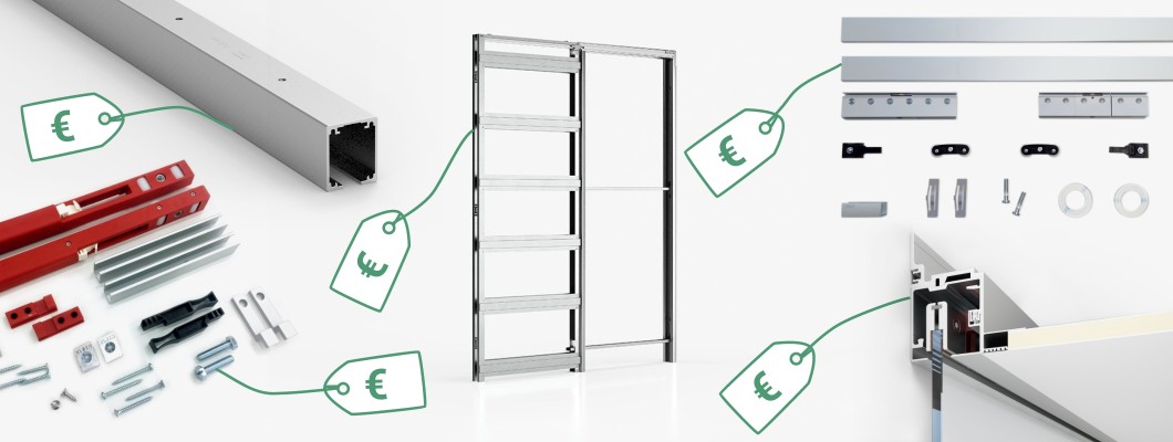 What does a sliding door system cost?