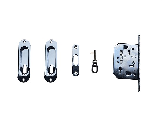 Schuifdeurslot KEY - ovaal - chrome Schuifdeurslot KEY - ovaal - chrome