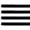 Black brush strips