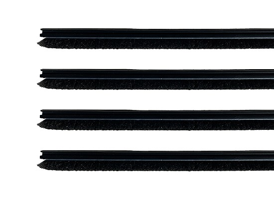 Black brush strips