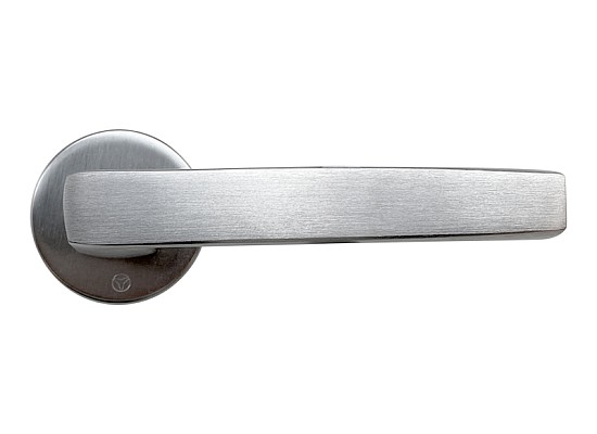  Door handle - Round - Matt chrome