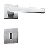 Square door handle with key rosette