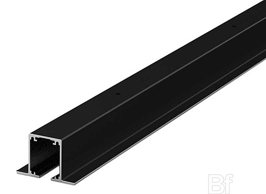 2D: Lite+100 rail Top zwart 4,00m 