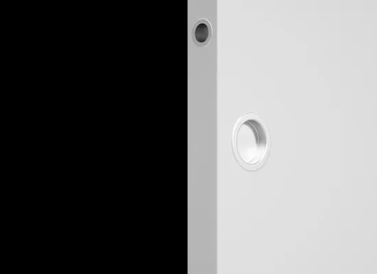 Door Handle Round, White Door Handle Round, White