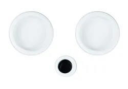 Deurkom set rond, wit Deurkom set rond, wit