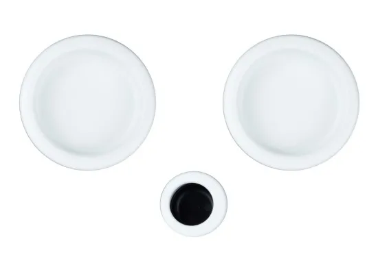 Door Handle Round, White Door Handle Round, White
