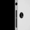 Sliding door lock WC - round - black Sliding door lock WC - round - black