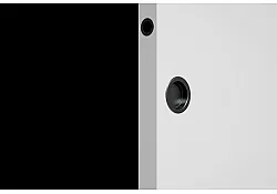 Door handle Round, black