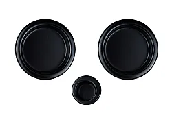 Deurkom set rond, zwart Deurkom set rond, zwart