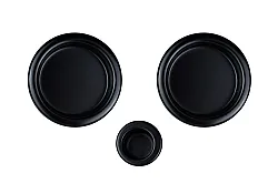 Door handle Round, black