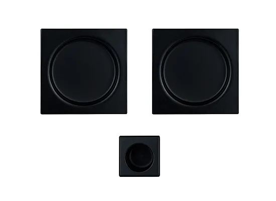 Door handle - square - black Door handle - square - black