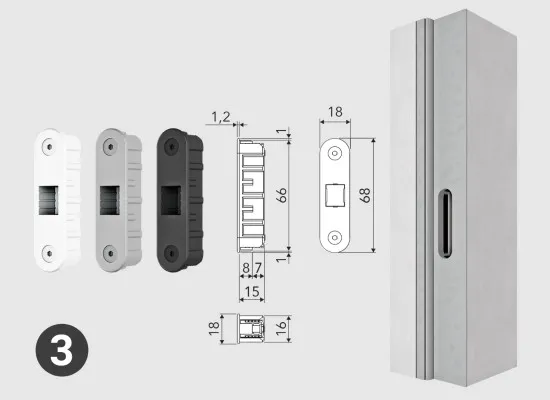 Touch Key - magnetic lock for cylinder Touch Key - magnetic lock for cylinder