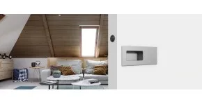 How to make a sliding door under a slanted ceiling? 