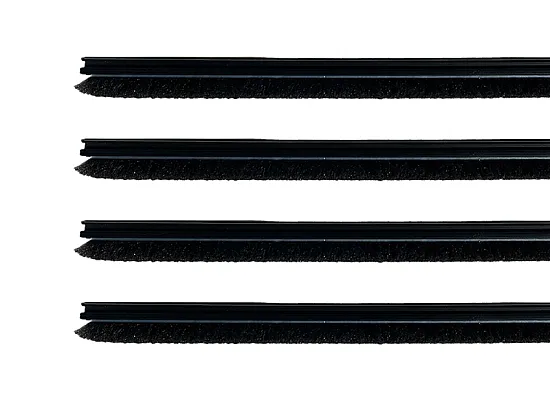 Black brush strips Black brush strips