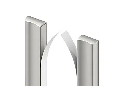 Tempo door handle, silver Tempo door handle, silver