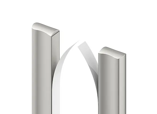 Tempo door handle, silver Tempo door handle, silver