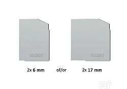 End caps (2 pcs) End caps (2 pcs)