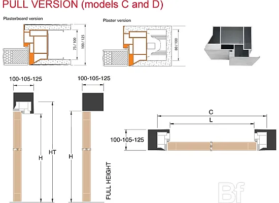 Absolute Swing frame + door panel Absolute Swing frame + door panel