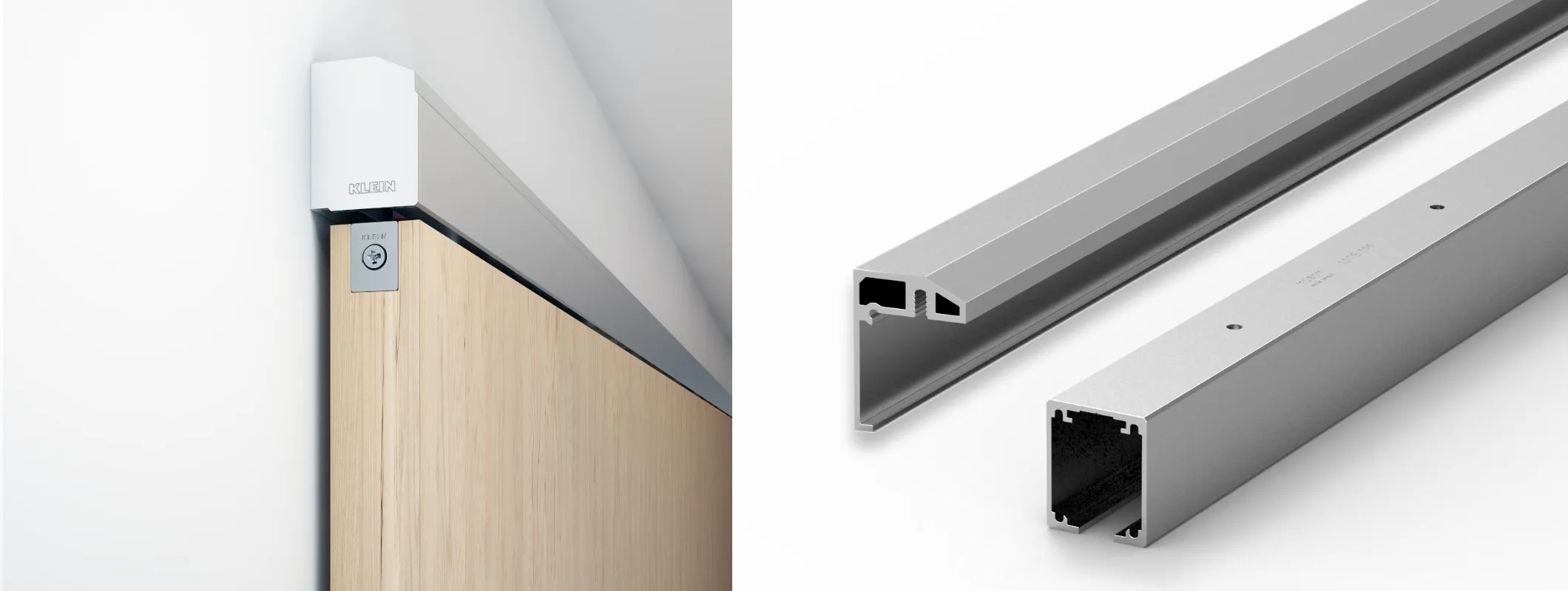 sliding door rail for wall mounting